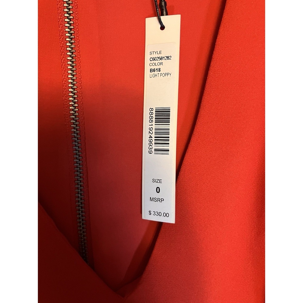 Alice Olivia Classic Dress Party V Red Bodycon Women's 0 Romantic‎ Spring NWT - Picture 3 of 12